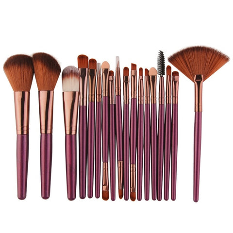 18 pcs Makeup Brushes Set Fashion Style Brush Tools Kit Power Foundation Cosmetic EyeShadow Blush Blending Pincel Maquiagem