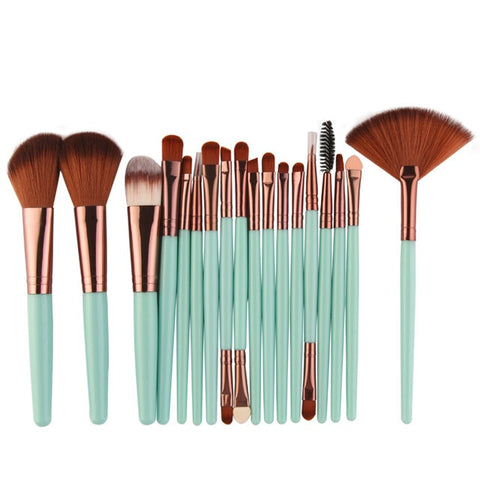 18 pcs Makeup Brushes Set Fashion Style Brush Tools Kit Power Foundation Cosmetic EyeShadow Blush Blending Pincel Maquiagem